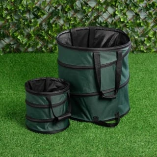 B&M Heavy Duty Pop-up Garden Bins - Green 3 B&M Heavy Duty Pop-up Garden Bins - Green
