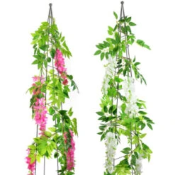 B&M Artificial Wisteria Garland 180cm - Pink -B and M Shop 379981 180cm artificial wisteria garland main