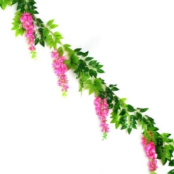 B&M Artificial Wisteria Garland 180cm - Pink -B and M Shop 379981 180cm artificial wisteria garland pink