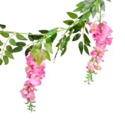 B&M Artificial Wisteria Garland 180cm - Pink -B and M Shop 379981 wisteria garland 180cm pink 2