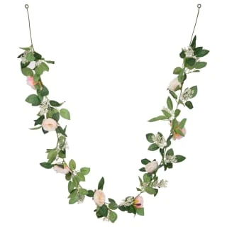 Artificial Rose Garland 180cm - Pink 3 Artificial Rose Garland 180cm - Pink