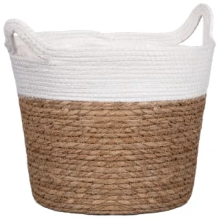 B&M Natural Planter Basket With Handles 4 B&M Natural Planter Basket With Handles - Image 2