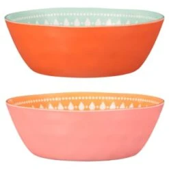 B&M Bloom Print Picnic Bowl - Pink -B and M Shop 381069 bloom print bowl main