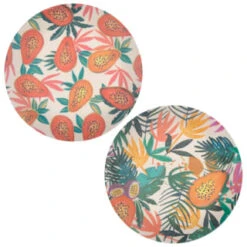 B&M Bloom Print Side Plate - Leaves -B and M Shop 381328 bloom print side plate group