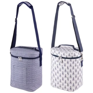 B&M Ocean Print Cooler Bag - White 4 B&M Ocean Print Cooler Bag - White - Image 2