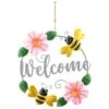 B&M Welcome Metal Wreath - Bee 2 B&M Welcome Metal Wreath - Bee -B and M Shop 392755 welcome wreath bee