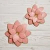 B&M Flower Wall Plaques 2pk - Pink 2 B&M Flower Wall Plaques 2pk - Pink -B and M Shop 392757 2pk metal wall flowers pink1