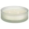 B&M Frosted 3 Wick Candle - White 2 B&M Frosted 3 Wick Candle - White -B and M Shop 392776 frosted ribbed glass 3 wick candle white