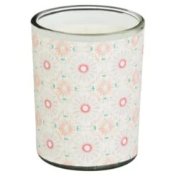 B&M Boho Garden Mini Printed Candles 3pk -B and M Shop 392778 3pk mini printed candles 2