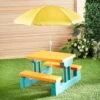 B&M Kids Club Children Picnic Bench 2 B&M Kids Club Children Picnic Bench -B and M Shop 392803 picnic table with umbrella