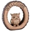 B&M Welcome Owl Garden Ornament -B and M Shop 392844 welcome owl ornament