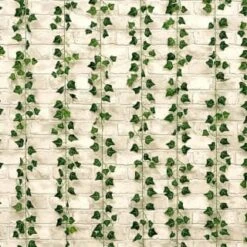 Solar Powered Artificial Ivy Leaf Curtain 180 X 180cm 10 Solar Powered Artificial Ivy Leaf Curtain 180 X 180cm -B and M Shop 392924 180x180cm solar artificial ivy leaf curtain 2
