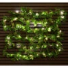 Solar Powered Artificial Ivy Garland 5m 1 Solar Powered Artificial Ivy Garland 5m -B and M Shop 392926 5m ivy garland with 60 warm white solar leds1