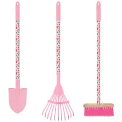Kids Long Handle Printed Tool - Pink - Brush -B and M Shop 392933 kids long handle printed tools girls group