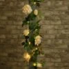 Artificial Rose Solar Garland -B and M Shop 392943 200cm artificial rose solar garland