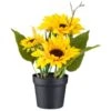 B&M Sunflower Plant Pot -B and M Shop 392959 sunflower
