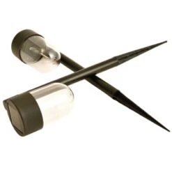 Monaco Solar Powered Post Lights 2pk -B and M Shop 392976 2 pack monaco solar powered post lights 2