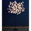 Solar Powered Magnolia Blossom Tree 4ft -B and M Shop 393029 4ft solar powered magnolia blossom tree