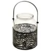 B&M Urban Eden Glass & Metal Jar - Black -B and M Shop 393039 urban edan metal and glass jar black