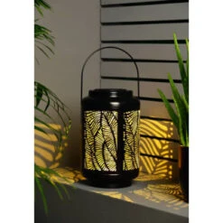B&M Urban Eden Solar Powered Metal Lantern 5 B&M Urban Eden Solar Powered Metal Lantern -B and M Shop 393057 urban eden solar powered metal lantern 2
