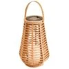 Small Solar Powered Natural Lantern 2 Small Solar Powered Natural Lantern -B and M Shop 393062 solar powered natural lantern with flickering warm white led 2