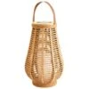 Large Solar Powered Natural Lantern 2 Large Solar Powered Natural Lantern -B and M Shop 393064 solar powered natural lantern with flickering warm white led 2