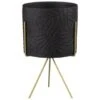 B&M Leaf Embossed Planter On Gold Stand - Black 1 B&M Leaf Embossed Planter On Gold Stand - Black -B and M Shop 393073 ceramic leaf emboss planter on gold stand black