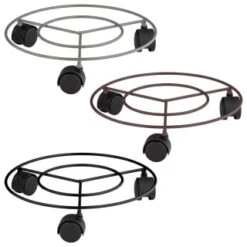 Plant Trolley - Black -B and M Shop 393177 3 wheel plant trolley group
