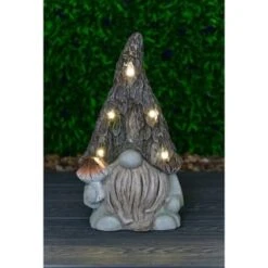 B&M Solar Rustic Gonk Gnome Ornament - Mushroom 6 B&M Solar Rustic Gonk Gnome Ornament - Mushroom -B and M Shop 393242 solar rustic gonk gnome ornament mushroom