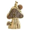 B&M Solar Rustic Mushroom Ornament With Snail -B and M Shop 393243 solar rustic mushroom ornament with snail