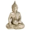 B&M Sitting Buddha Ornament With LED Light 2 B&M Sitting Buddha Ornament With LED Light -B and M Shop 393431 sitting buddha ornament with cool white led 2