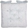 B&M Luxury Seat Pad - Light Blue Circle Print -B and M Shop 393563 luxury shower resistant seat pad circle print