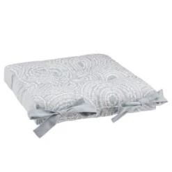 B&M Luxury Seat Pad - Light Blue Circle Print 5 B&M Luxury Seat Pad - Light Blue Circle Print -B and M Shop 393563 luxury shower resistant seat pad circle print 2