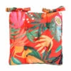 B&M Luxury Seat Pad - Orange Tropical Print -B and M Shop 393565 shower resistant seat pad orange tropical print luxury