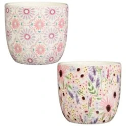B&M Boho Garden Ceramic Plant Pots 3pk - Flowers 11 B&M Boho Garden Ceramic Plant Pots 3pk - Flowers -B and M Shop 393644 3pk boho garden ceramic plant pots group