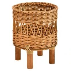 B&M Natural Woven Planter