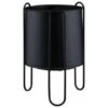 B&M New York Planter In Stand - Black 1 B&M New York Planter In Stand - Black -B and M Shop 393670 new york small planter in stand black