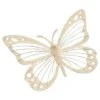 B&M Large Metal Butterfly Wall Art - Cream -B and M Shop 393683 large metal butterfly