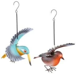 B&M Springy Hanging Bird - Brown 11 B&M Springy Hanging Bird - Brown -B and M Shop 393690 springy bird hanging group