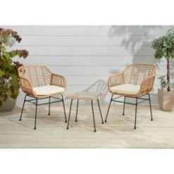 B&M Saint Lucia Armchair Bistro Set 3pc -B and M Shop 393739 393740 saint lucia luxury bistro set 2