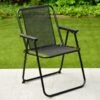 Simply Garden Folding Relaxer Chair - Black -B and M Shop 393741 simply garden relaxer chair