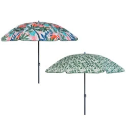 B&M Superbloom Sun Printed Parasol 1.8m - Leaf 7 B&M Superbloom Sun Printed Parasol 1.8m - Leaf -B and M Shop 393761 superbloom sun 1 8m printed parsasol group