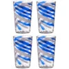 B&M Ocean Air Swirl Tumblers 4pk -B and M Shop 394244 4pk ocean swirl tumblers