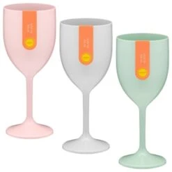 B&M Simply Summer Wine Glass - Grey -B and M Shop 394256 colour wine glass group