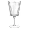 B&M Ridged Wine Glass - Clear -B and M Shop 394257 ridged wine glass clear