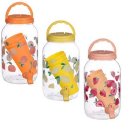 B&M Drinks Dispenser - Strawberries -B and M Shop 394274 fruit print dispenser main