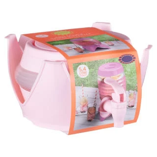 B&M Collapsible Drinks Dispenser 5.4L - Pink 5 B&M Collapsible Drinks Dispenser 5.4L - Pink - Image 3
