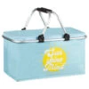 B&M Foldable Picnic Basket - Sunshine On My Mind -B and M Shop 394304 foldable picnic basket sunshine on my mind