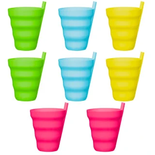 B&M Little Safari Straw Tumblers 8pk 4 B&M Little Safari Straw Tumblers 8pk - Image 2