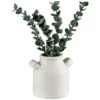 B&M Stone White Vase With Plants -B and M Shop 394716 stone white vase with plants